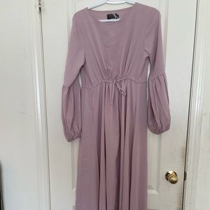 Front tie maxi dress
